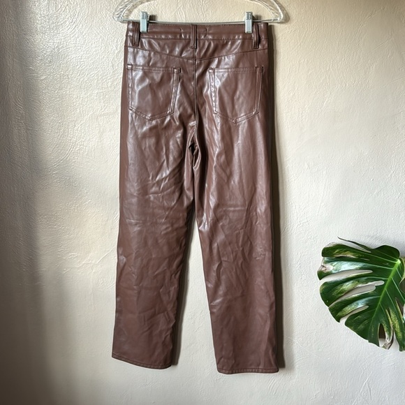 Madden NYC Coated Faux Leather Pants Size 3 - Picture 4 of 5